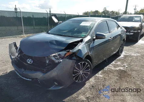 2015 Toyota Corolla S Plus из США, поврежденный, VIN 5YFBURHE1FP286425